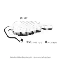 ERNST 651127 Endschalld&auml;mpfer Auspuff Endtopf f&uuml;r VOLVO V70 III D4 D5 163-215 PS rechts