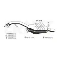 ERNST 670180 Endschalld&auml;mpfer Auspuff Endtopf f&uuml;r MAZDA 5 (CR) 1.8 2.0 116/146 PS