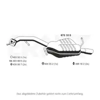 ERNST 670180 Endschalld&auml;mpfer Auspuff Endtopf f&uuml;r MAZDA 5 (CR) 1.8 2.0 116/146 PS