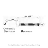 ERNST 686082 Endschalld&auml;mpfer Auspuff f&uuml;r TOYOTA Yaris Verso (_P2_) 1.3 86 PS 17430-21040