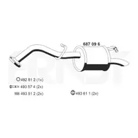 ERNST 687096 Endschalld&auml;mpfer f&uuml;r TOYOTA Yaris (P9) 1.3 VVT-i 11.2005-11.2008 17430-0J030