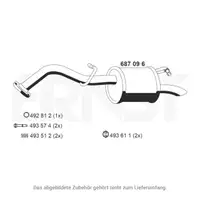 ERNST 687096 Endschalld&auml;mpfer f&uuml;r TOYOTA Yaris (P9) 1.3 VVT-i 11.2005-11.2008 17430-0J030