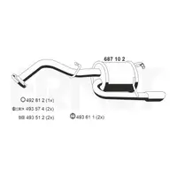 ERNST 687102 Endschalld&auml;mpfer f&uuml;r TOYOTA Yaris (_P9_) 1.33 VVT-i 99/100 PS 17430-0Y010