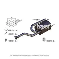 ERNST 680080 Endschalld&auml;mpfer Auspuff Endtopf f&uuml;r HONDA Jazz 3 1.2 1.3i 90/100 PS