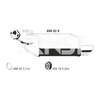 ERNST 696029 Endschalld&auml;mpfer Auspuff f&uuml;r NISSAN Juke (F15) 1.6 94/117 PS 20100-1KA0A