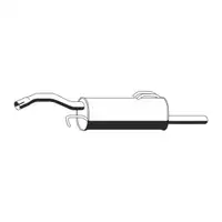 ERNST 690027 Endschalld&auml;mpfer f&uuml;r MITSUBISHI Colt 6 5-T&Uuml;RER 1.1 1.3 75/95 PS MR968906