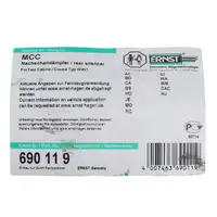 ERNST 690119 Endschalld&auml;mpfer f&uuml;r SMART ForTWo (451) 1.0 61/71 PS 05.08-12.2015 1324900015