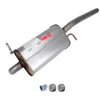 ERNST Endschalld&auml;mpfer Auspuff Endtopf + Anbausatz f&uuml;r VW Caddy 3 4 / Alltrack 2.0 TDI