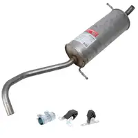 ERNST Endschalld&auml;mpfer + Anbausatz f&uuml;r VW Polo 4 Ibiza 3 Fabia 1 1.2 / 12V 54/64 PS