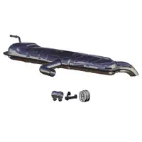 ERNST Endschalld&auml;mpfer Auspuff Endtopf + Anbausatz f&uuml;r VW Golf 5 / Plus 1.9 TDI 90/105 PS