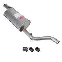 ERNST Endschalld&auml;mpfer Auspuff Endtopf + Anbausatz f&uuml;r OPEL Corsa D E1.4 / LPG 75-100 PS