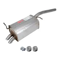 ERNST Endschalld&auml;mpfer Auspuff Endtopf + Anbausatz f&uuml;r VW Caddy 3 1.9 TDI 75/105 PS