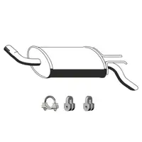 ERNST Endschalld&auml;mpfer Auspuff Endtopf + Anbausatz f&uuml;r RENAULT Twingo 1 1.2 54/55/58 PS