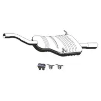 ERNST Endschalld&auml;mpfer Auspuff + Anbausatz f&uuml;r BMW 3er E46 / Coupe 316i 318i N42 N46