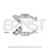 ERNST 750059 EU3 Katalysator + Kr&uuml;mmer + Anbausatz f&uuml;r BMW E39 E65-67 X5 E53 M54 Zyl 4-6