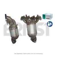 ERNST 752091 EU3/4 Katalysator + Kr&uuml;mmer + Anbausatz f&uuml;r OPEL Astra G H Corsa C 1.2 1.4