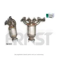 ERNST 752121 EU4 Katalysator + Kr&uuml;mmer + Anbausatz f&uuml;r OPEL Astra G Zafira A 1.8 16V