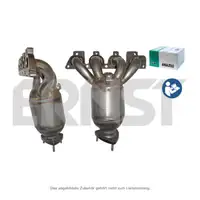 ERNST 752213 EU3/4 Katalysator + Kr&uuml;mmer + Anbausatz f&uuml;r OPEL Astra G Zafira A 1.4/1.6 16V