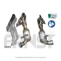 ERNST 758970 EU4/5 Katalysator + Kr&uuml;mmer + Anbausatz f&uuml;r CITROEN MINI PEUGEOT 1.4 1.6