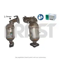 ERNST 760874 EU4/5 Katalysator + Kr&uuml;mmer + Anbausatz f&uuml;r DAIHATSU Cuore 7 1.0 70 PS