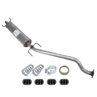 ERNST Mittelschalld&auml;mpfer + Anbausatz f&uuml;r OPEL Astra G T98 1.6 / 16V 84-103 PS bis Fgst.