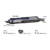 ERNST 012294 Mittelschalld&auml;mpfer f&uuml;r OPEL Combo 1.6 CNG / 16V Z16YNG bis 09.2010