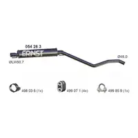 ERNST 054263 Mittelschalld&auml;mpfer MSD Schalld&auml;mpfer f&uuml;r OPEL Astra H Caravan 1.6 1.8