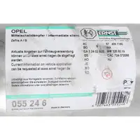 ERNST 055246 Mittelschalld&auml;mpfer f&uuml;r OPEL Zafira A B 1.6 1.8 2.2 101/115/140/150 PS