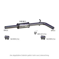 ERNST 115001 Mid-rear muffler for VW Polo 4 and SEAT Ibiza 4 1.4 16V 80/85 hp 6Q0253209BC