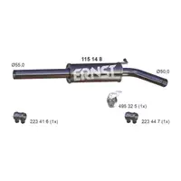 ERNST 115148 Mittelschalld&auml;mpfer f&uuml;r VW Polo 5 SEAT Ibiza 4 Fabia 3 1.2 TSI 6C0253209