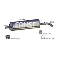 ERNST 113144 Mittelschalld&auml;mpfer f&uuml;r VW Up SEAT Mii SKODA Citigo 1.0 EcoFuel/CNG bis 01.18