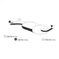 ERNST 122191 Mittelschalld&auml;mpfer f&uuml;r VW Golf 2 Jetta 2 SEAT Toledo 1 1.0 1.3/Cat 1.6