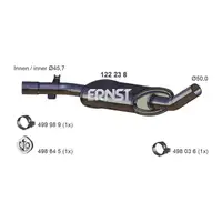 ERNST 122238 Mittelschalld&auml;mpfer f&uuml;r VW Golf 2 Jetta 2 1.8 / i Cat / GTI 84/90/107/112 PS