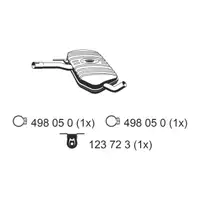 ERNST 133104 Mittelschalld&auml;mpfer MItteltopf f&uuml;r VW Passat B3/B4 1.8/2.0 16V 136 PS mit Kat