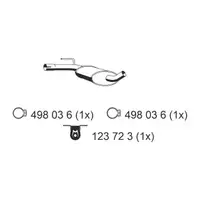 ERNST 133180 Mittelschalld&auml;mpfer MItteltopf f&uuml;r VW Passat B3/B4 1.6/1.9 TD 75/80 PS