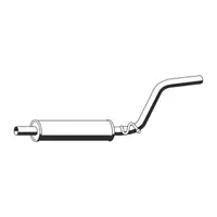 ERNST 140010 Mid-Section Muffler for VW Caddy 3 2.0 SDI 70 HP