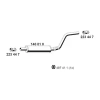 ERNST 140010 Mittelschalld&auml;mpfer Schalld&auml;mpfer Mitteltopf f&uuml;r VW Caddy 3 2.0 SDI 70 PS