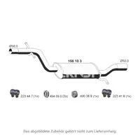 ERNST 156103 Mid-muffler for VW Golf 5, 6, Variant, Jetta 3, 1.4 TSI 122 hp 1K0253209CF