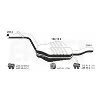 ERNST 156158 Mittelschalld&auml;mpfer Mitteltopf f&uuml;r VW Passat B6 B7 1.8 TSI 2.0 FSI 150/160 PS