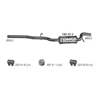 ERNST 156233 Mittelschalld&auml;mpfer Mitteltopf f&uuml;r VW Passat B6 B7 1.6/2.0 TDI 3C0253409BK