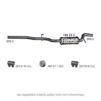 ERNST 156233 Center Muffler for VW Passat B6 B7 1.6/2.0 TDI 3C0253409BK
