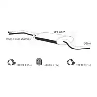 ERNST 176057 Mittelschalld&auml;mpfer Mitteltopf f&uuml;r VW Transporter T4 2.0 2.5 1.9/2.4D