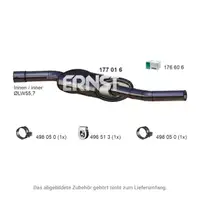 ERNST 177016 Mid-muffler for VW California Transporter T4 2.5 TDI 88&ndash;151 hp