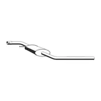 ERNST 177030 Mid-muffler for VW Transporter T4 2.0, 2.5, 2.8 VR6 84/110/115/140 hp