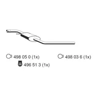 ERNST 177030 Mittelschalld&auml;mpfer f&uuml;r VW Transporter T4 2.0 2.5 2.8 VR6 84/110/115/140 PS