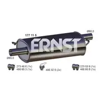 ERNST 177115 Mittelschalld&auml;mpfer f&uuml;r VW California Multivan Transporter T6 2.0 TDI