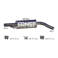 ERNST 202022 Mittelschalld&auml;mpfer f&uuml;r VW Golf 4 1.6 FSI 1.8 2.0 AUDI A3 8L1 Leon 1M 1.8 20V