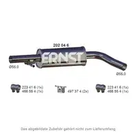 ERNST 202046 Mittelschalld&auml;mpfer f&uuml;r VW Golf 4 1.8 T 2.0 2.3 V5 A3 8L1 1.8 T Octavia 1