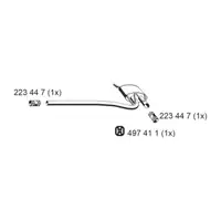 ERNST 243063 Mittelschalld&auml;mpfer f&uuml;r AUDI A4 B5 1.6 100 PS + 1.9 TDI 75/90 PS bis 06.2000