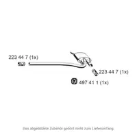 ERNST 243063 Center silencer for AUDI A4 B5 1.6 100 hp + 1.9 TDI 75/90 hp up to June 2000